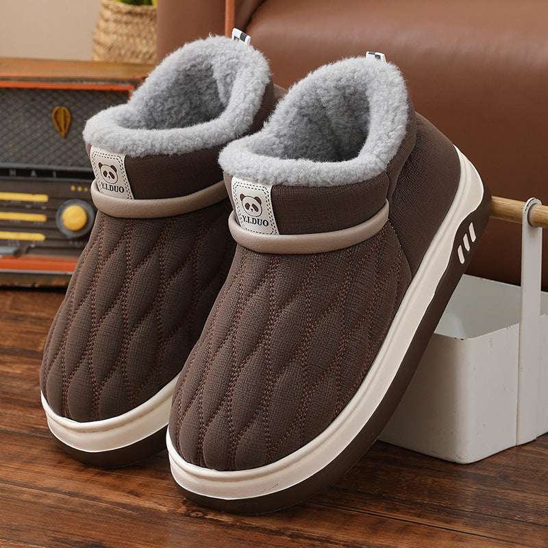 Winter Leather Waterproof Cotton Shoes Women - globaltradeleader