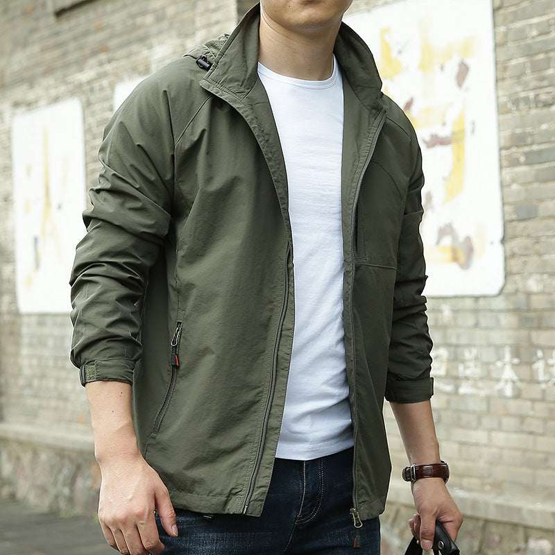 Men's Fashion Solid Color Single Outdoor Jacket - globaltradeleader