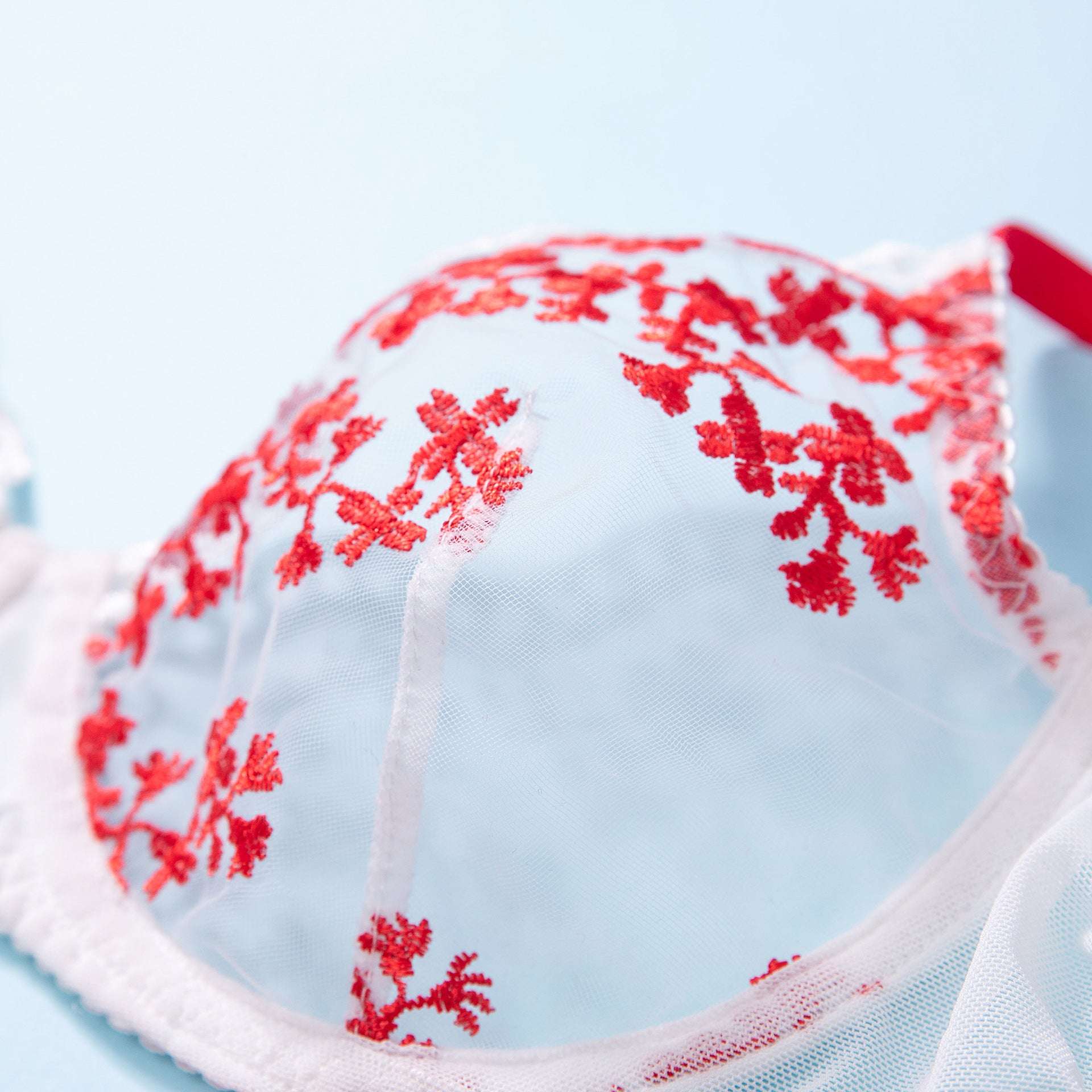 Women's Floral Embroidered Underwear Bra