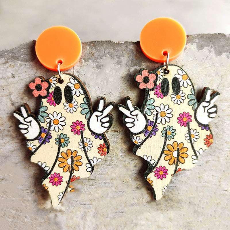 Halloween Thanksgiving Retro Style Geometric Earrings
