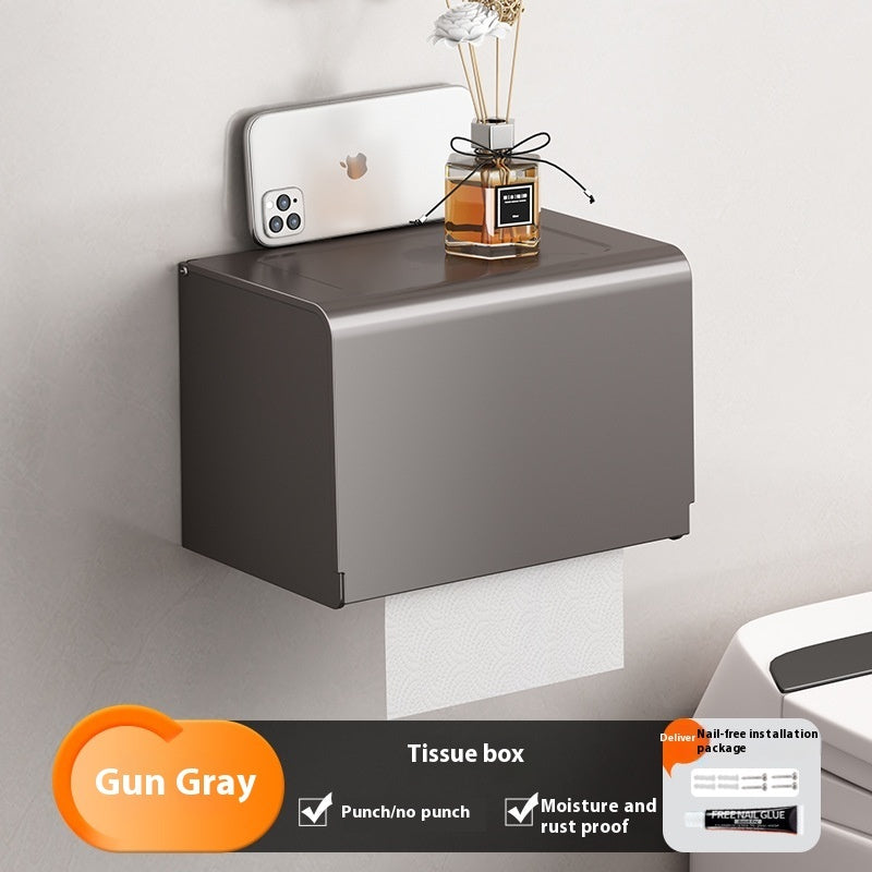 Gun Gray Towel Rack Bathroom Punch-free Bathroom Rack - globaltradeleader