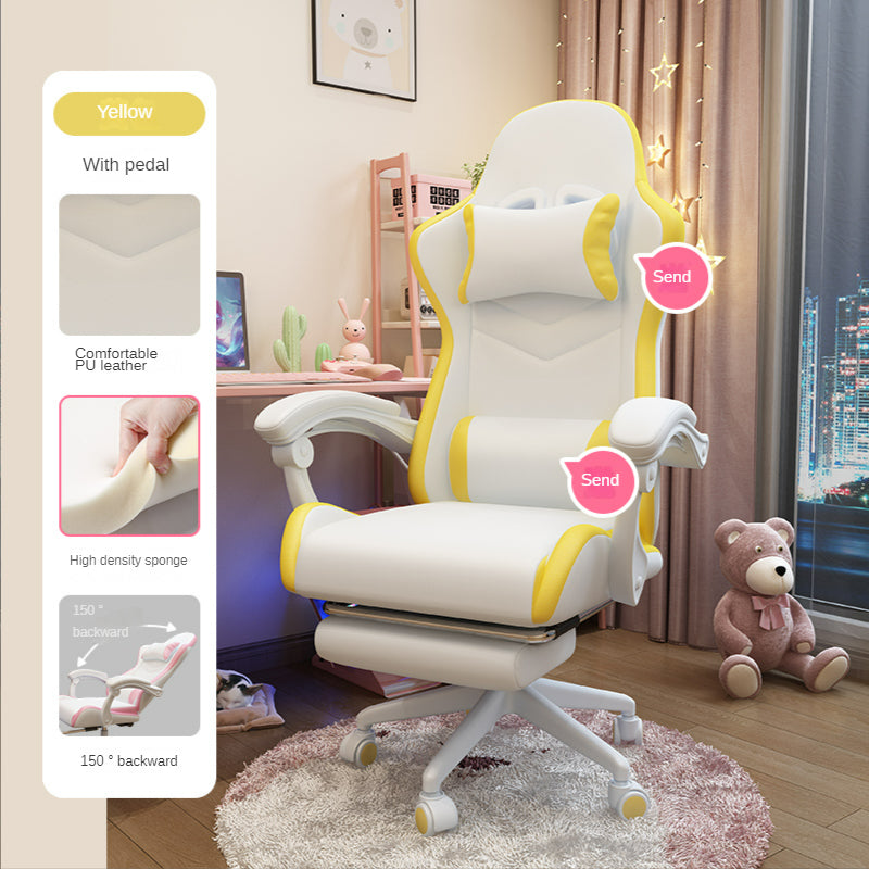 Cute Girls Bedroom Comfortable Sedentary Gaming Chair - globaltradeleader