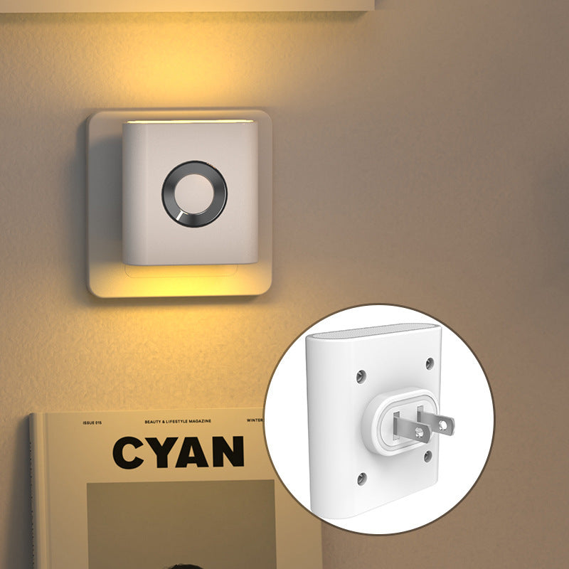 Human Body Small Night Corridor Bedroom Plug-in Induction Lamp - globaltradeleader