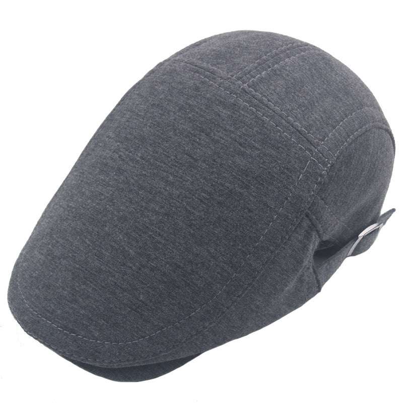 Men's Classic Flat Top Adjustable Newsboy Cap British Style Retro Beret Autumn And Winter Advance Hats Foreign Trade Hat - globaltradeleader