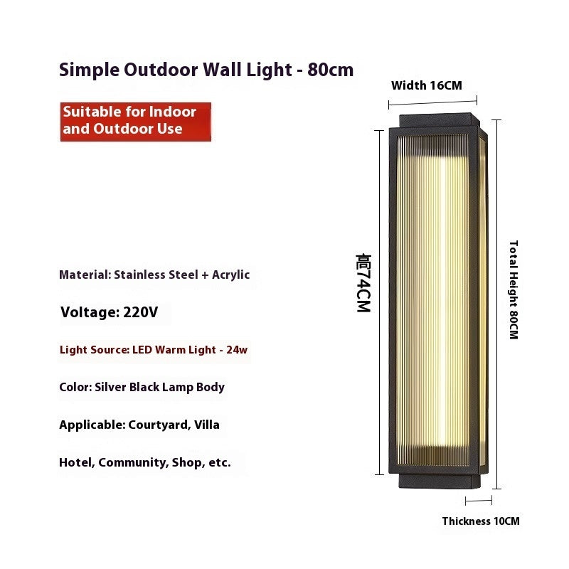 Outdoor Wall Lamp Waterproof Stainless Steel - globaltradeleader