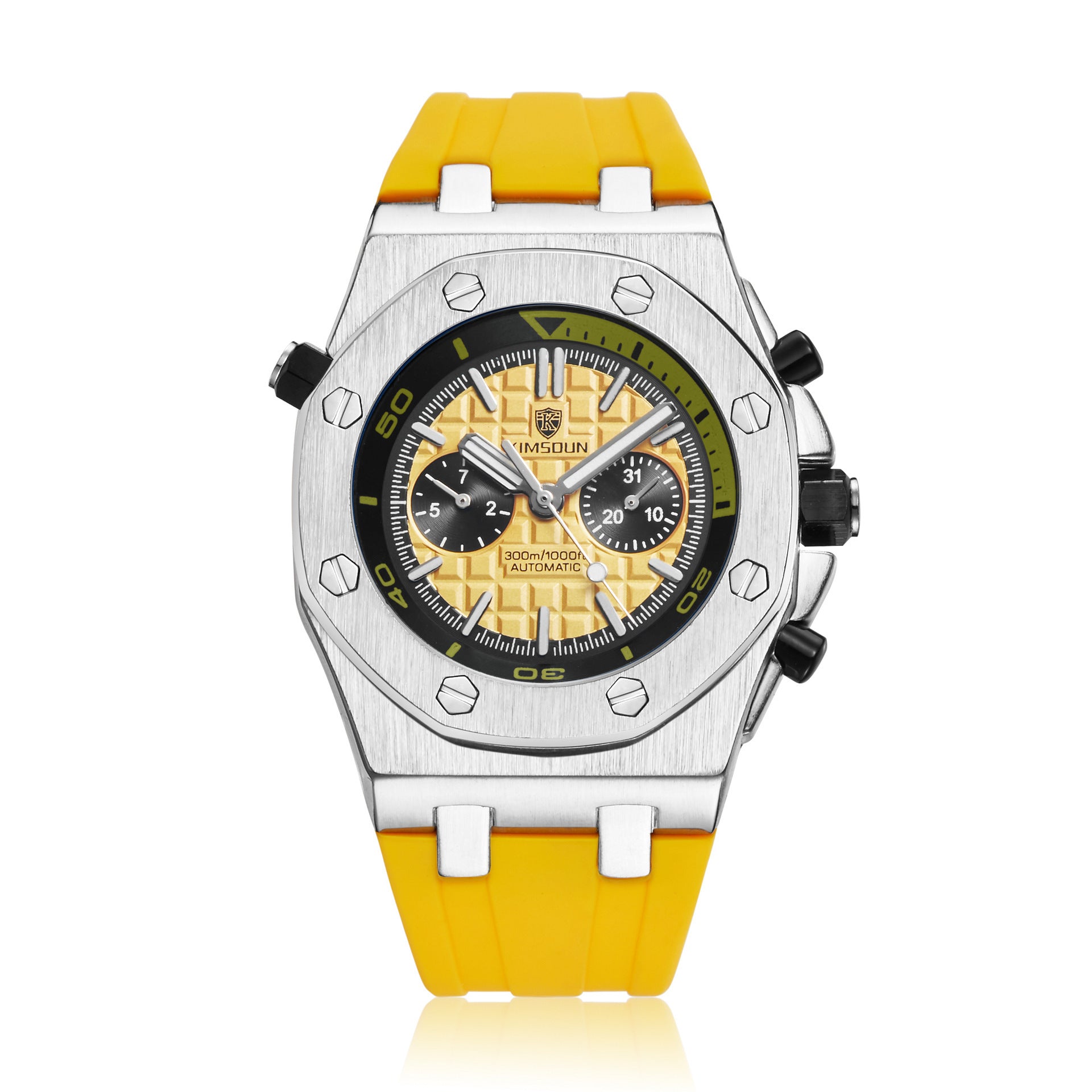 Watch Men's Fashion Silicone Waterproof Automatic Mechanical Watch Sports - globaltradeleader