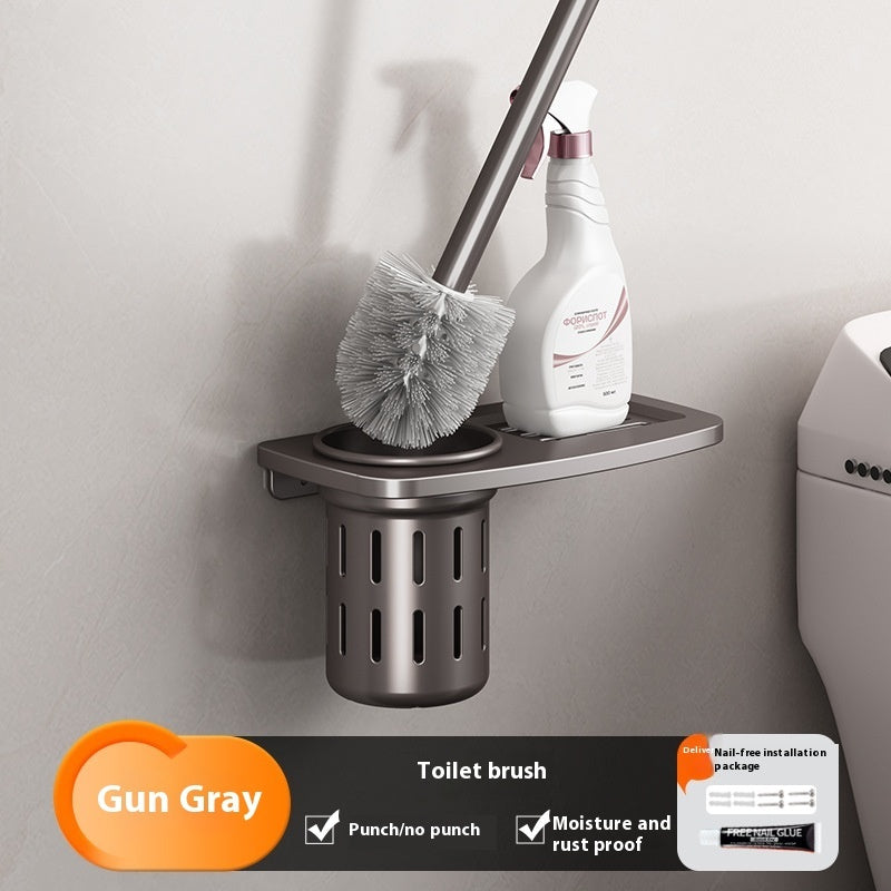 Gun Gray Towel Rack Bathroom Punch-free Bathroom Rack - globaltradeleader