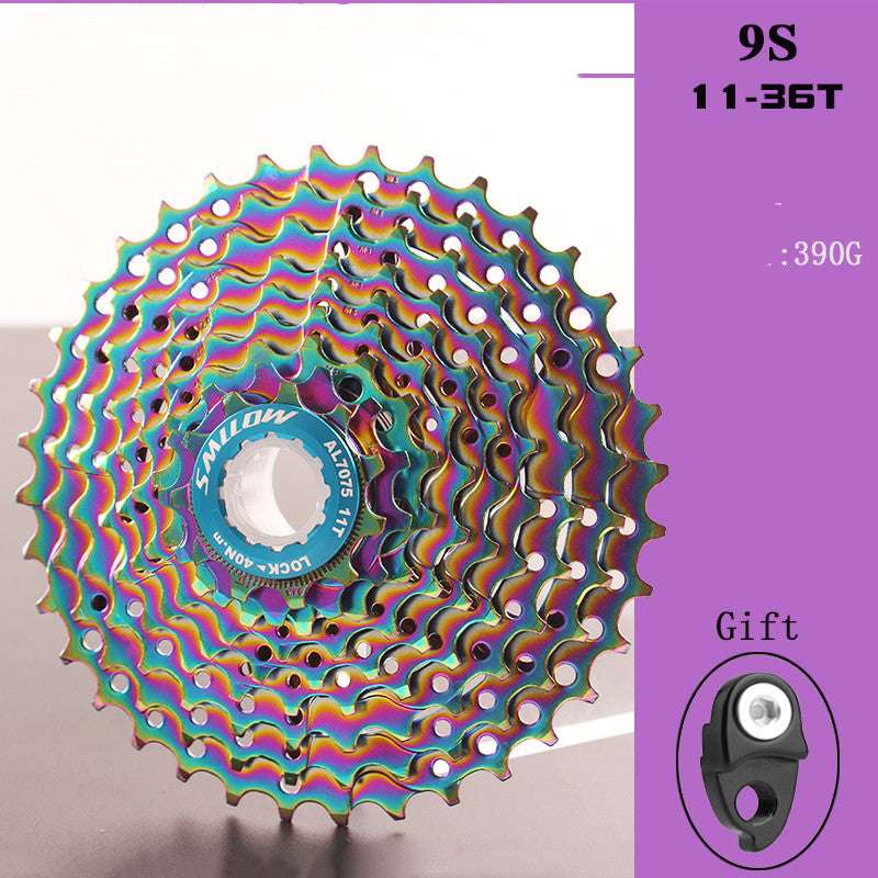9-speed colorful cassette flywheel