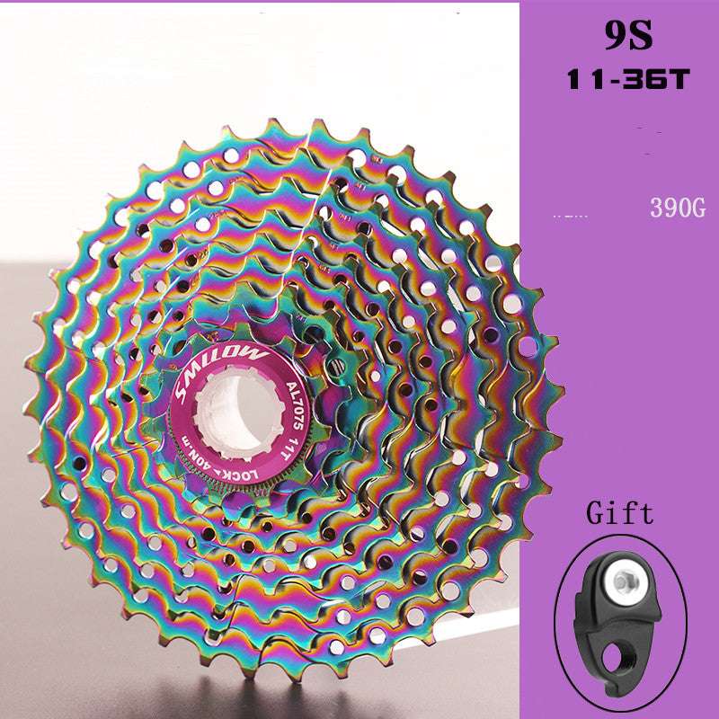 9-speed colorful cassette flywheel
