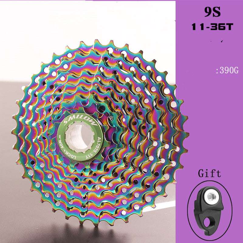 9-speed colorful cassette flywheel