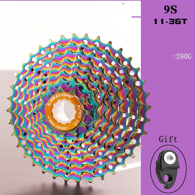 9-speed colorful cassette flywheel