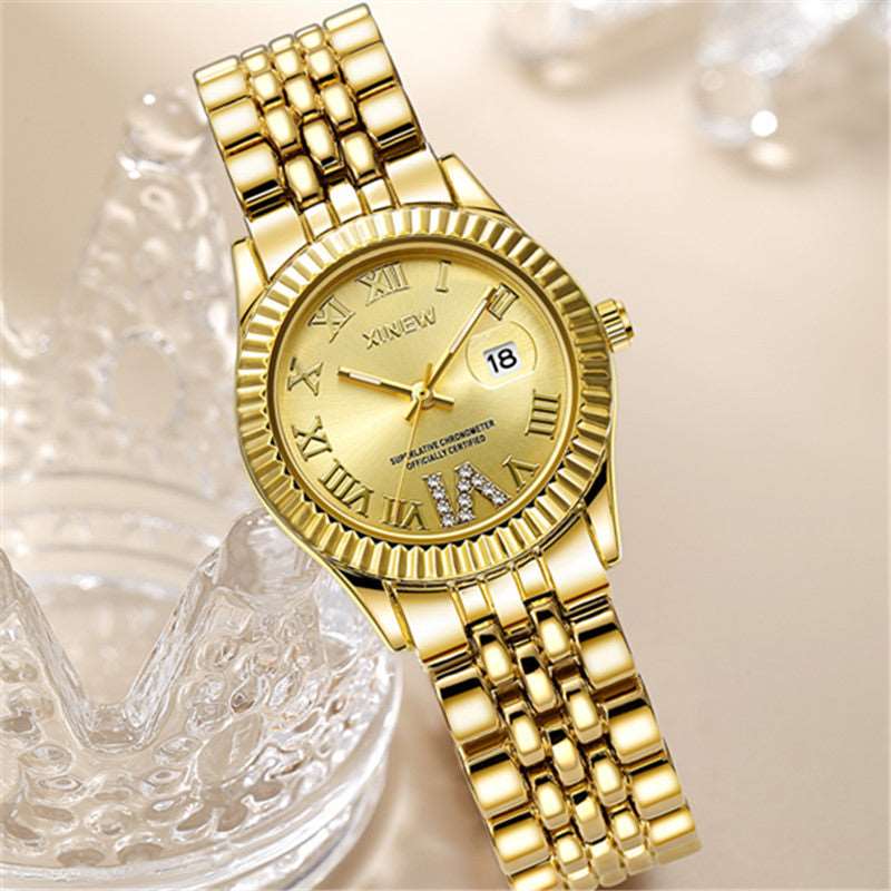 Children's Fashion Casual Alloy Belt Calendar Quartz Watch - globaltradeleader