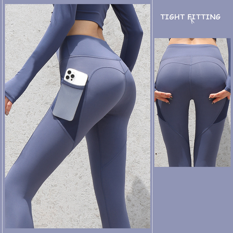 Gym Sport Seamless Leggings With Pockets Push Up High Waist Pants Women Fitness Running Yoga Pants Gym Sport Seamless Leggings - globaltradeleader