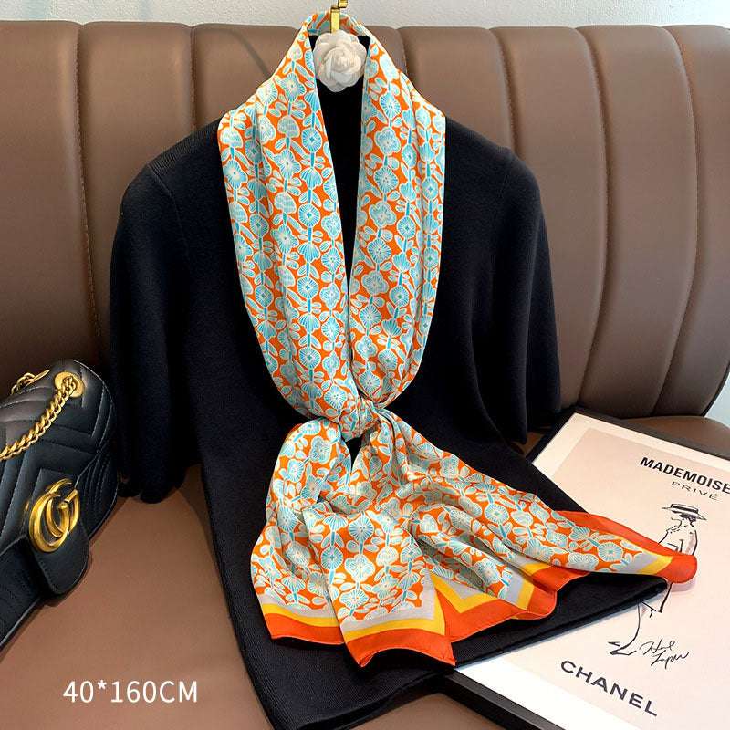 Simple And Generous Sunscreen Shawl Women's Mid-length Scarf
