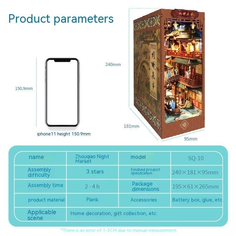 Whale Air Diy Cottage Magic World 3d Stereo Hand-assembled Book Stand Desktop Model Toy For Holiday Gift - globaltradeleader