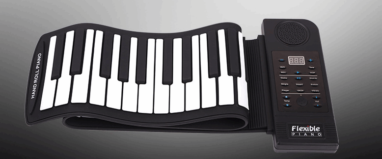 Hand roll piano 61 key folding piano thickening hand feel portable roll piano beginner keyboard