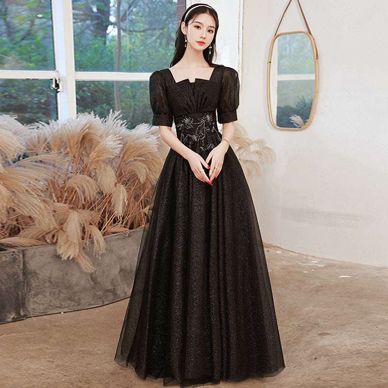 New Birthday Banquet Party Elegant Socialite Host Fairy Slim Evening Dress For Women - globaltradeleader