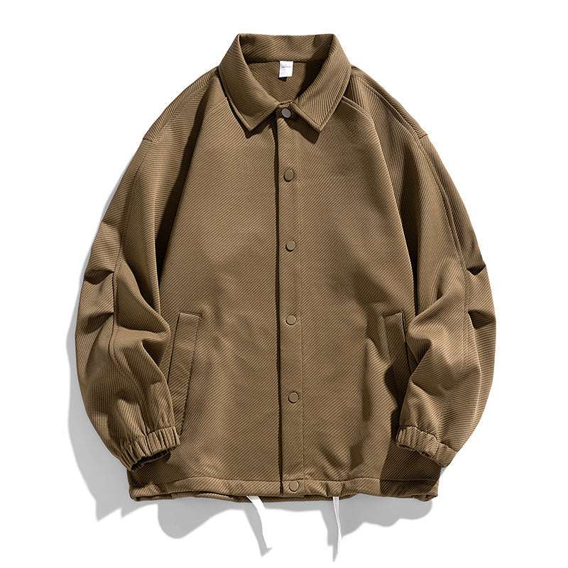 Casual Lapel Button Jacket Men Fashion Versatile Pocket Outwear Tops - globaltradeleader