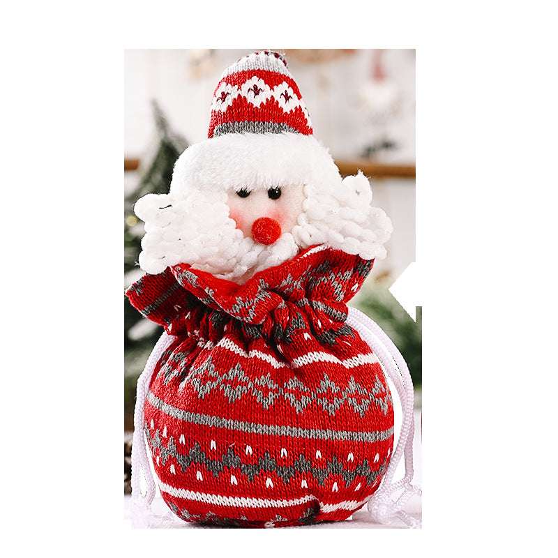 Creative New Knitted Three-dimensional Christmas Bag