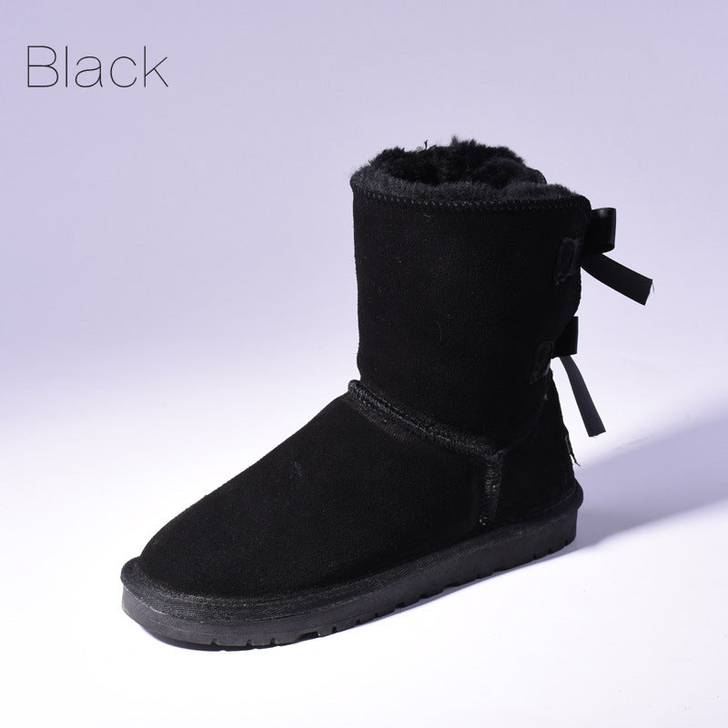 Women Australia Snow Boots Warm Fur Baileys Bow boots women winter boots snow boots big size