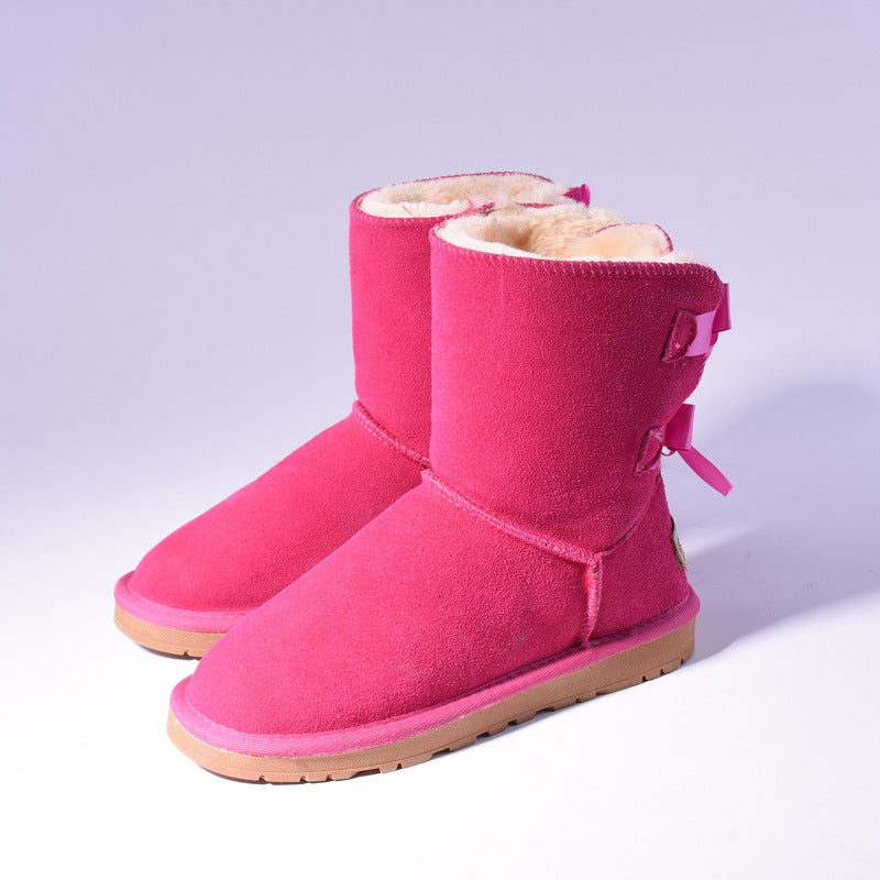 Women Australia Snow Boots Warm Fur Baileys Bow boots women winter boots snow boots big size