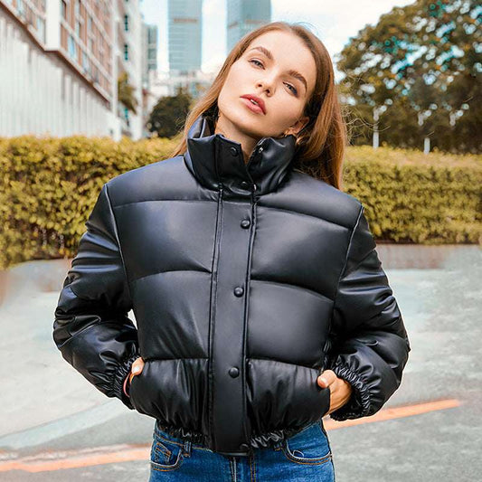 New Bread Coat Winter Warm Stand Collar Short Coat Y2K Cotton Jacket Womens Clothing - globaltradeleader