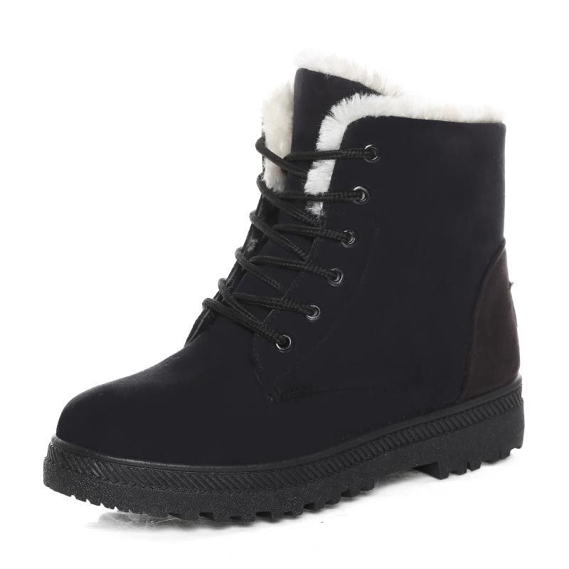 Winter Snow Boots With Warm Plush Ankle Boots For Women Shoes - globaltradeleader