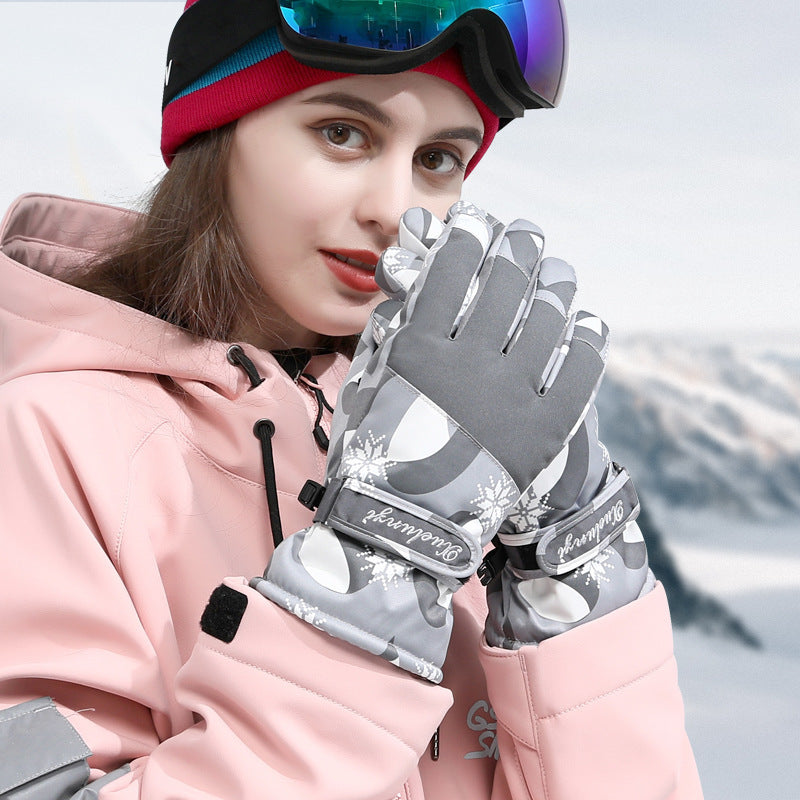 Women's Winter Outdoor Warm Cycling Thick Ski Gloves - globaltradeleader