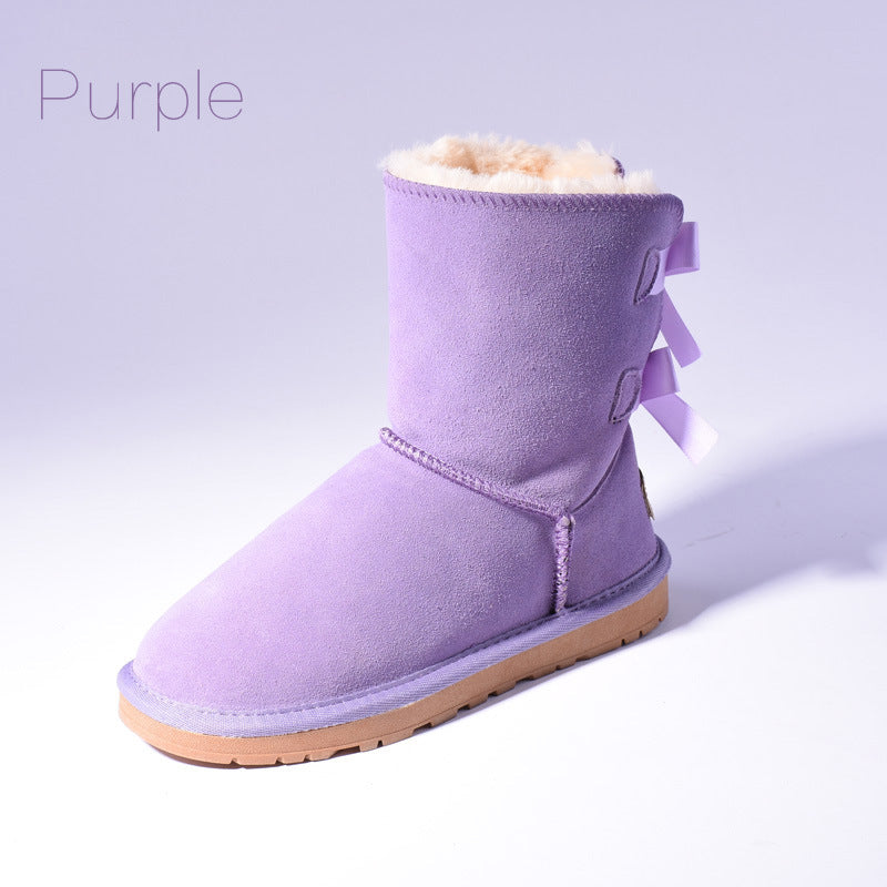 Women Australia Snow Boots Warm Fur Baileys Bow boots women winter boots snow boots big size