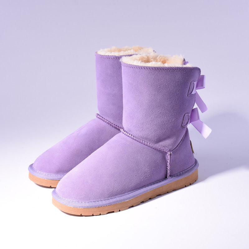 Women Australia Snow Boots Warm Fur Baileys Bow boots women winter boots snow boots big size