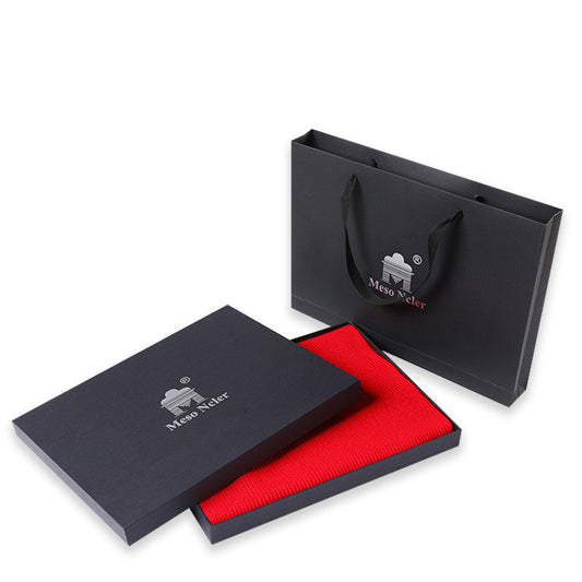 Pure Wool Men's Scarf All-match Knitting - globaltradeleader