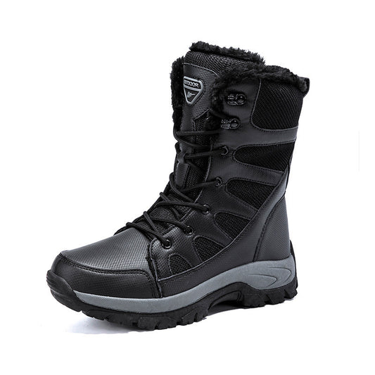 Winter Plus Velvet Army Boots Men's Warm Snow Boots High Top Cotton Shoes Men - globaltradeleader