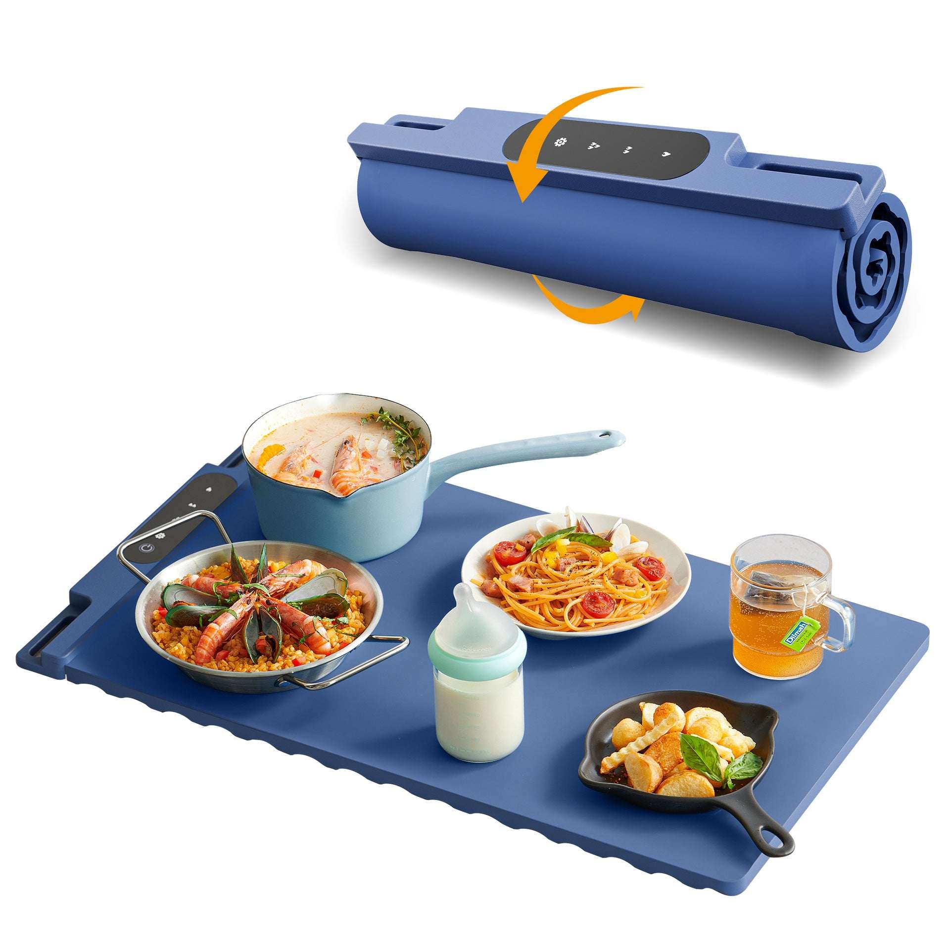 Foldable Flexible Dishes Warming Plate Artifact Household - globaltradeleader