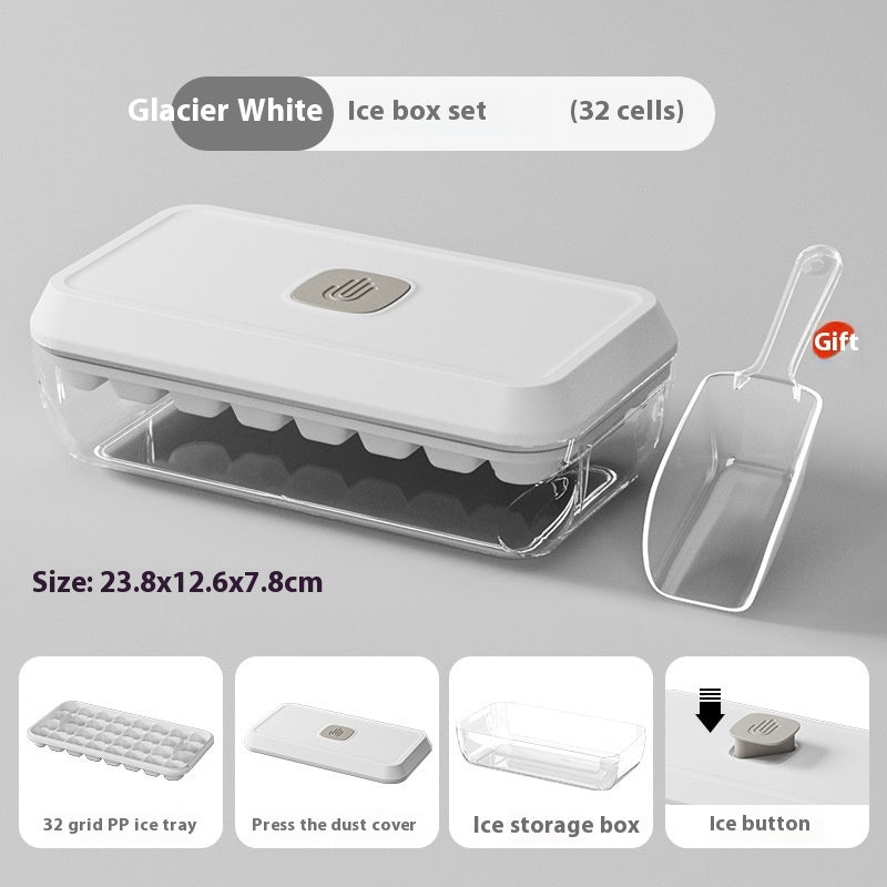 Ice Cube Mold Household Ice Hockey Silicone Press Ice Cube Tray - globaltradeleader