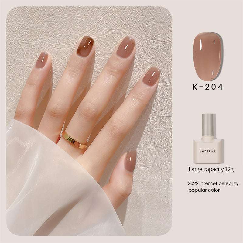 Transparent Jade Fat Ice Transparent Nude Nail Polish