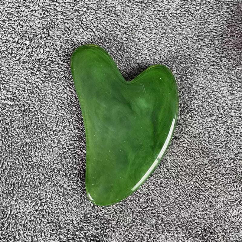 Resin Beeswax Heart-shaped Facial Scraper