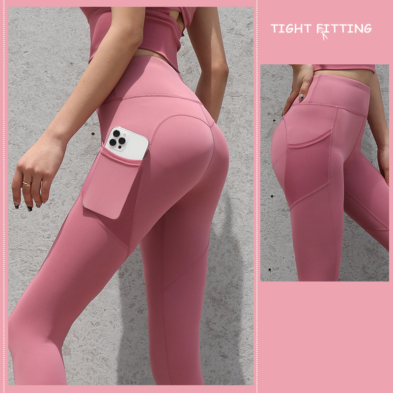 Gym Sport Seamless Leggings With Pockets Push Up High Waist Pants Women Fitness Running Yoga Pants Gym Sport Seamless Leggings - globaltradeleader