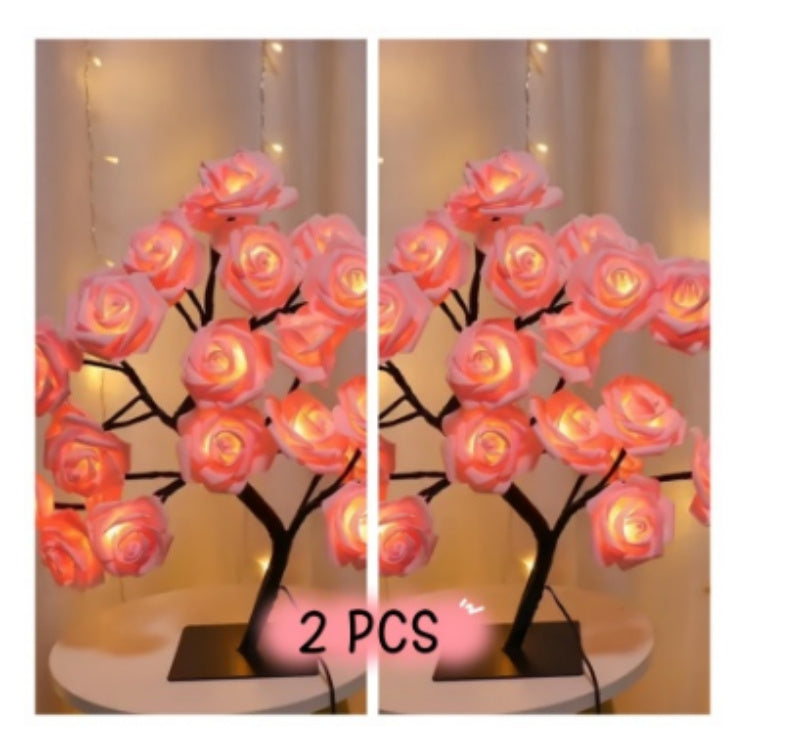 Bedroom Room Rose Tree Lamp Decoration - globaltradeleader