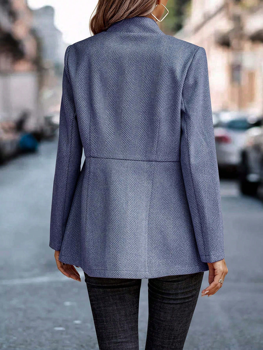 Slim-fitting Jacket With Pockets Fashion Commuting Thickened Woolen Overcoat For Women - globaltradeleader