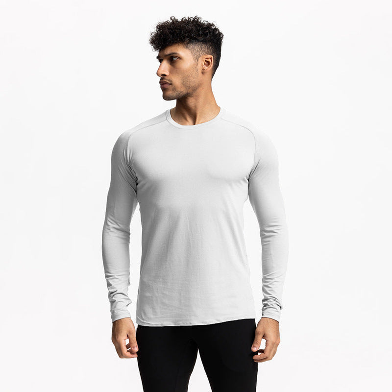 Tight Fast Drying Fitness Long Sleeved T-shirt For Men Outdoor - globaltradeleader