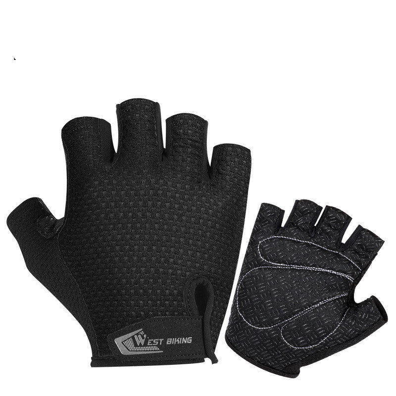 Cycling Breathable Short-finger Non-slip Half-finger Gloves