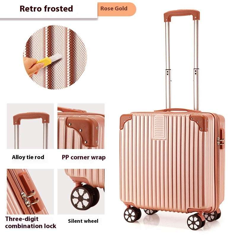 18-inch Trolley Case Printed Pattern Luggage Small Children Suitcase Boarding Bag Suitcase - globaltradeleader