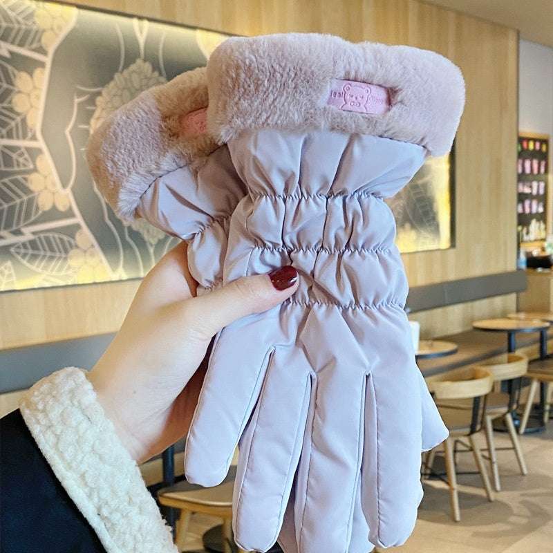 Winter Women's Warm Korean-style Touch Screen Riding Gloves - globaltradeleader