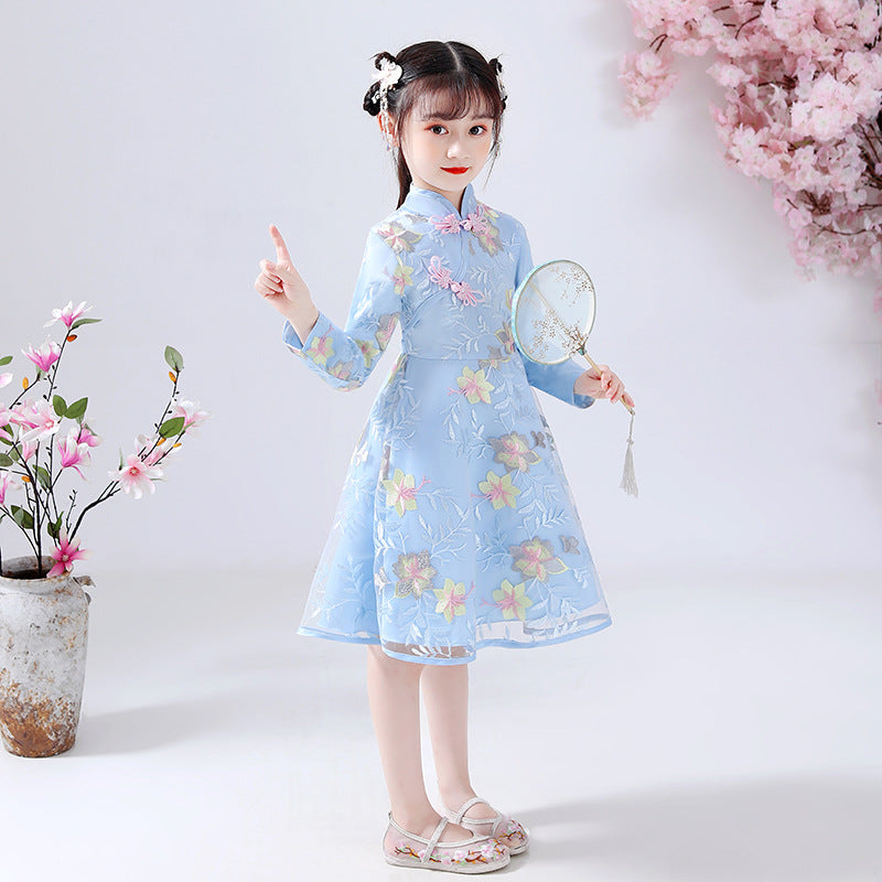 Girl cheongsam costume skirt