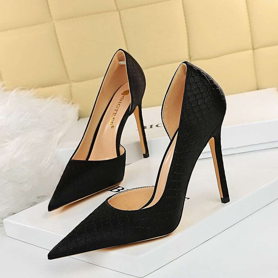 Fashion Sexy Banquet Thin Heel Super Heel Shallow Mouth - globaltradeleader