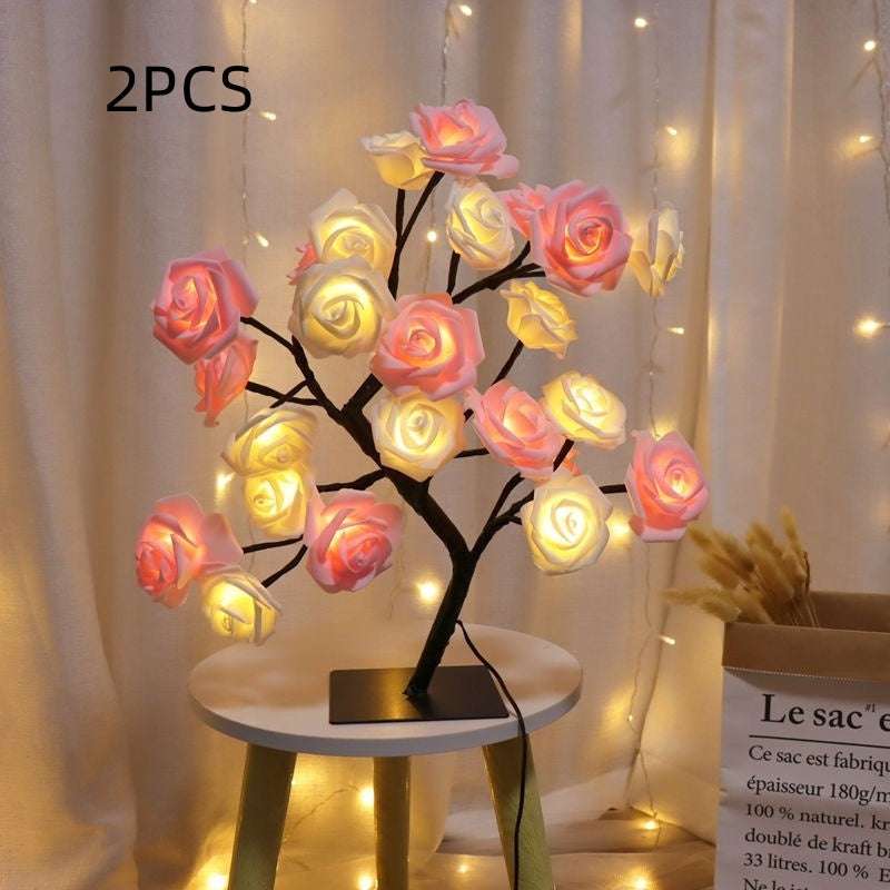 Bedroom Room Rose Tree Lamp Decoration - globaltradeleader