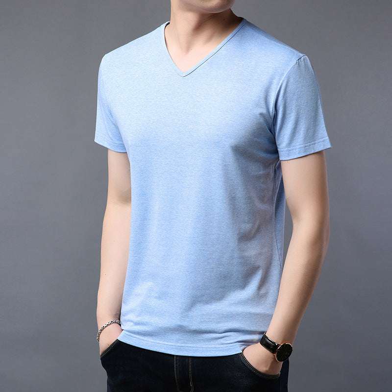 V-neck short sleeve T-shirt - globaltradeleader