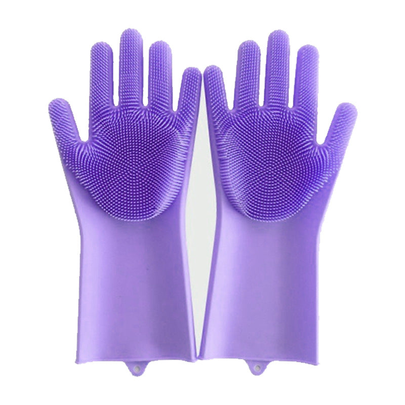 Dishwashing Utility And Silicone Dishwashing Gloves