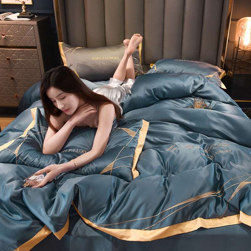 Home Washed Silk Four Piece Set