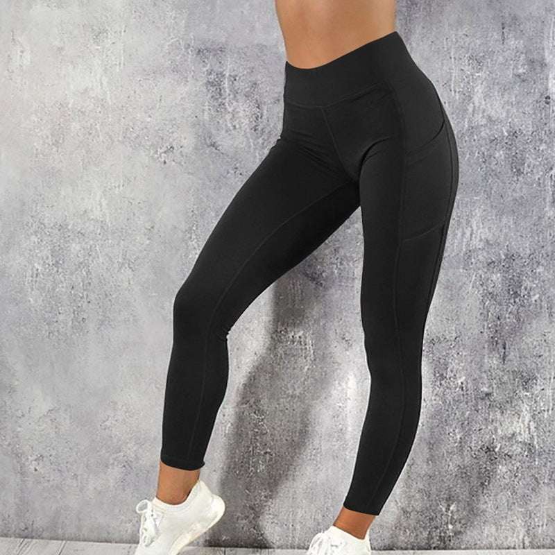 Breathable and moisture-absorbing tight yoga pants - globaltradeleader